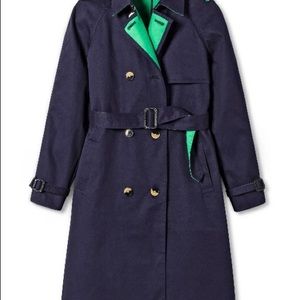 NWT Philip Lim for Target Navy/Green Trench Coat